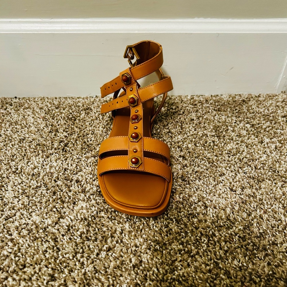 Vince Camuto Brown Strappy Sandals